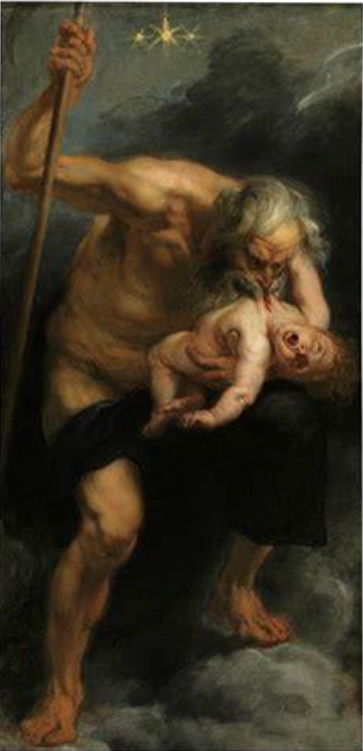  8: P. P. RUBENS, Saturno che divora i suoi figli, (1637-38, Museo del Prado, Madrid)